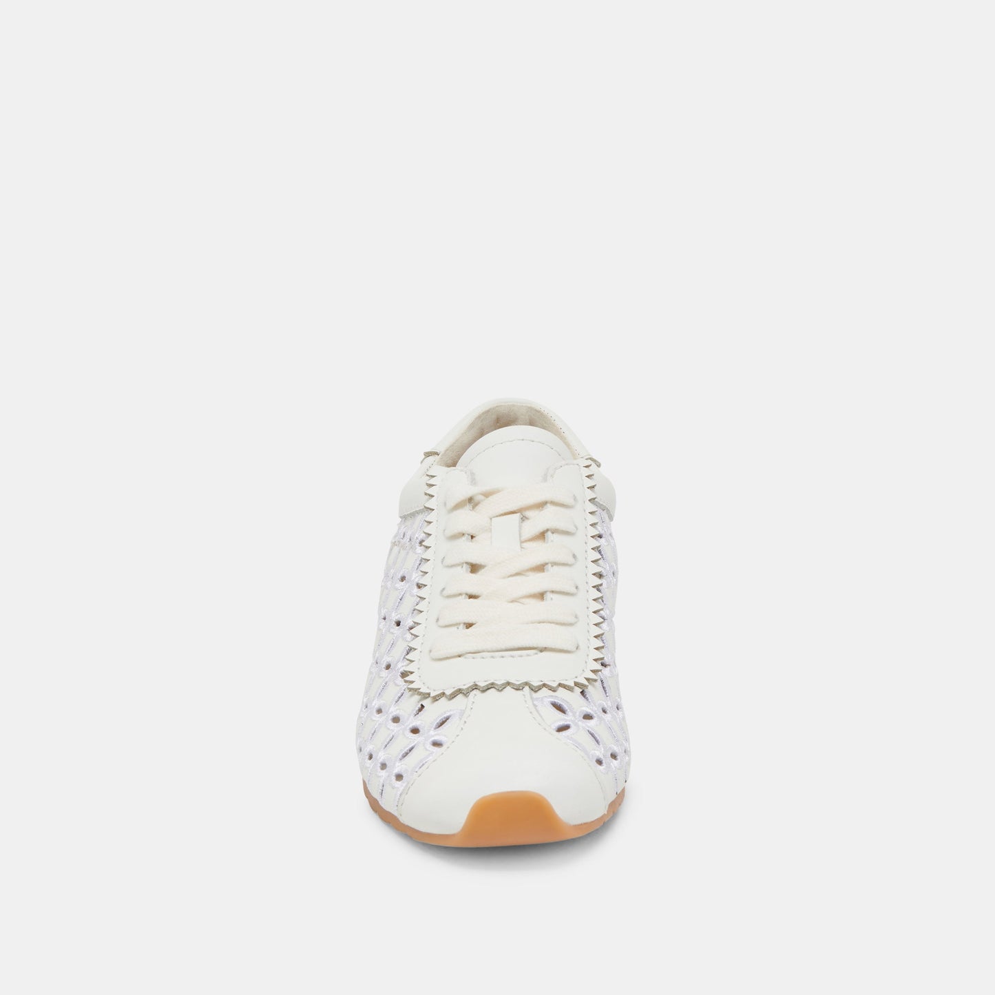 DANIE EYELET PERF SNEAKERS TRUE WHITE LEATHER
 – Dolce Vita