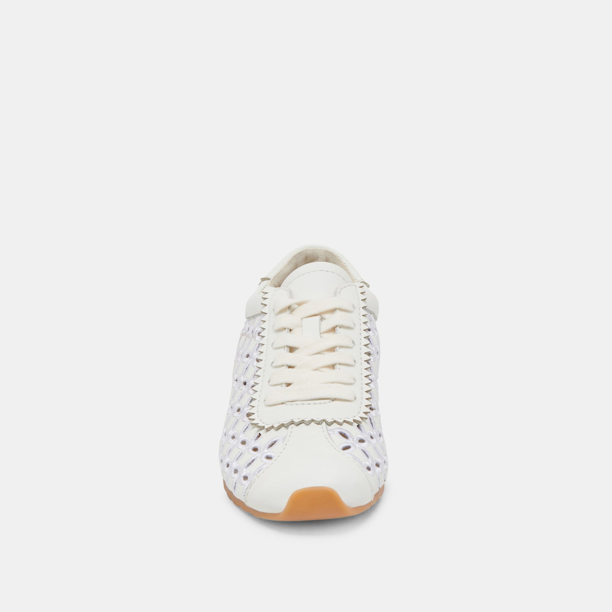 DANIE EYELET PERF SNEAKERS TRUE WHITE LEATHER
 – Dolce Vita