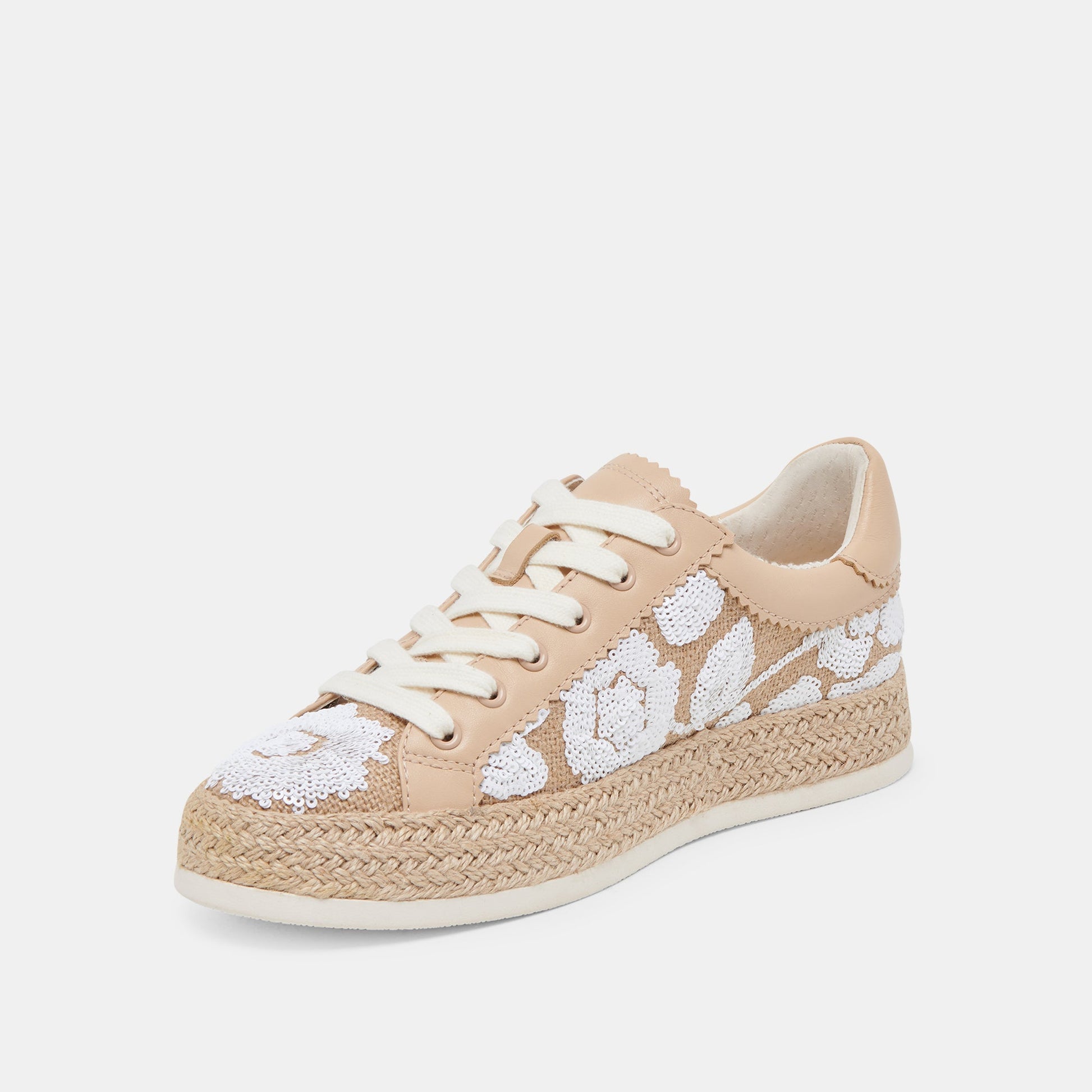 AZALIA SNEAKERS NATURAL MULTI FLORAL SEQUIN
 – Dolce Vita