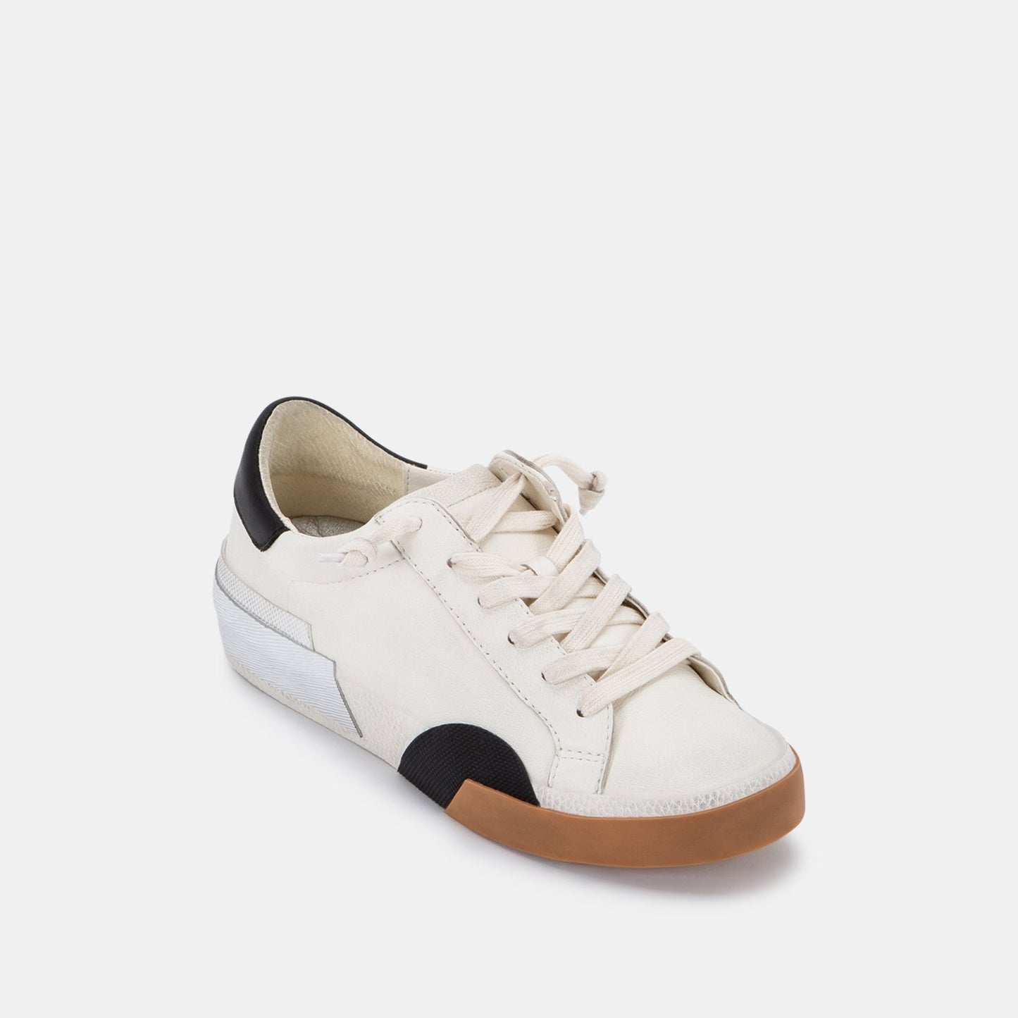 ZINA SNEAKERS WHITE BLACK LEATHER
 – Dolce Vita