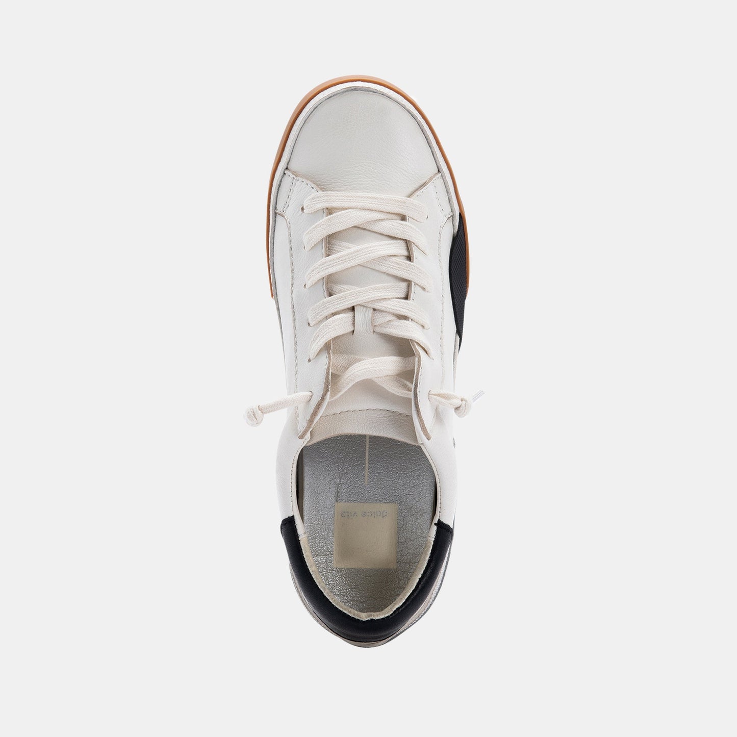 ZINA SNEAKERS WHITE BLACK LEATHER
 – Dolce Vita