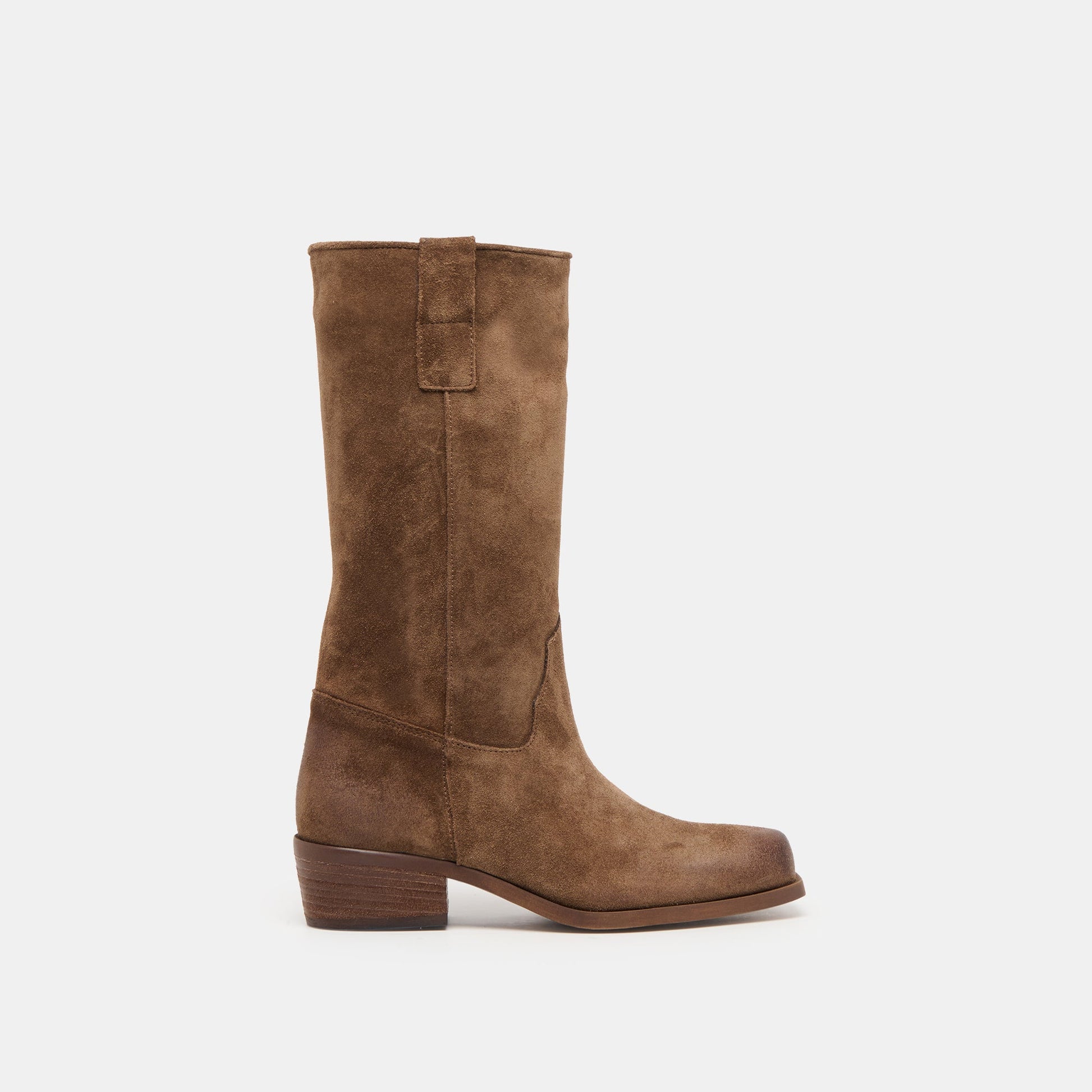 Romie Chocolate Suede Boots
