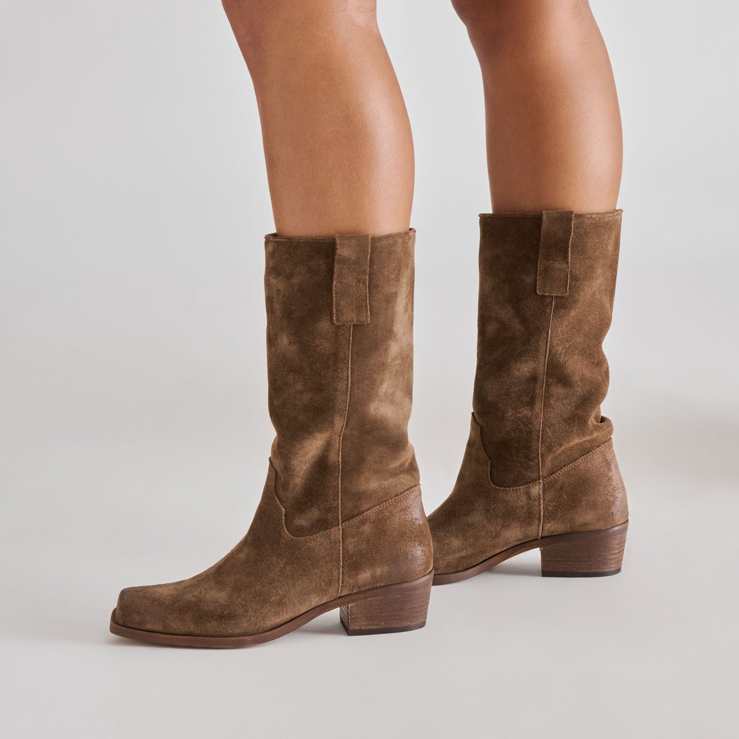 Romie Chocolate Suede Boots