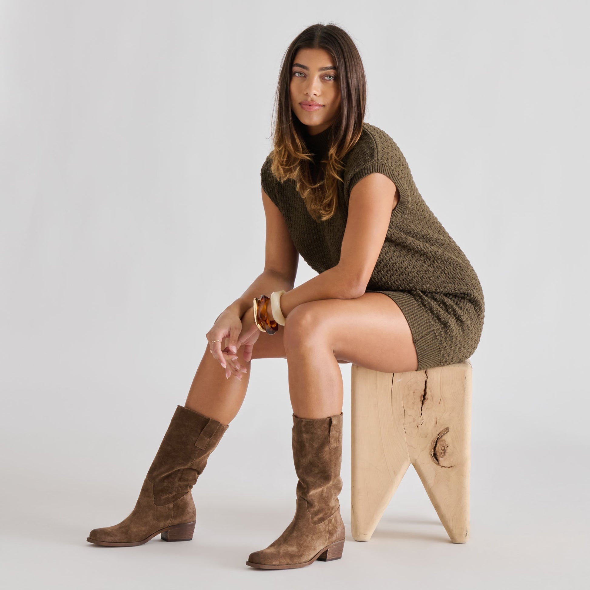 Romie Chocolate Suede Boots