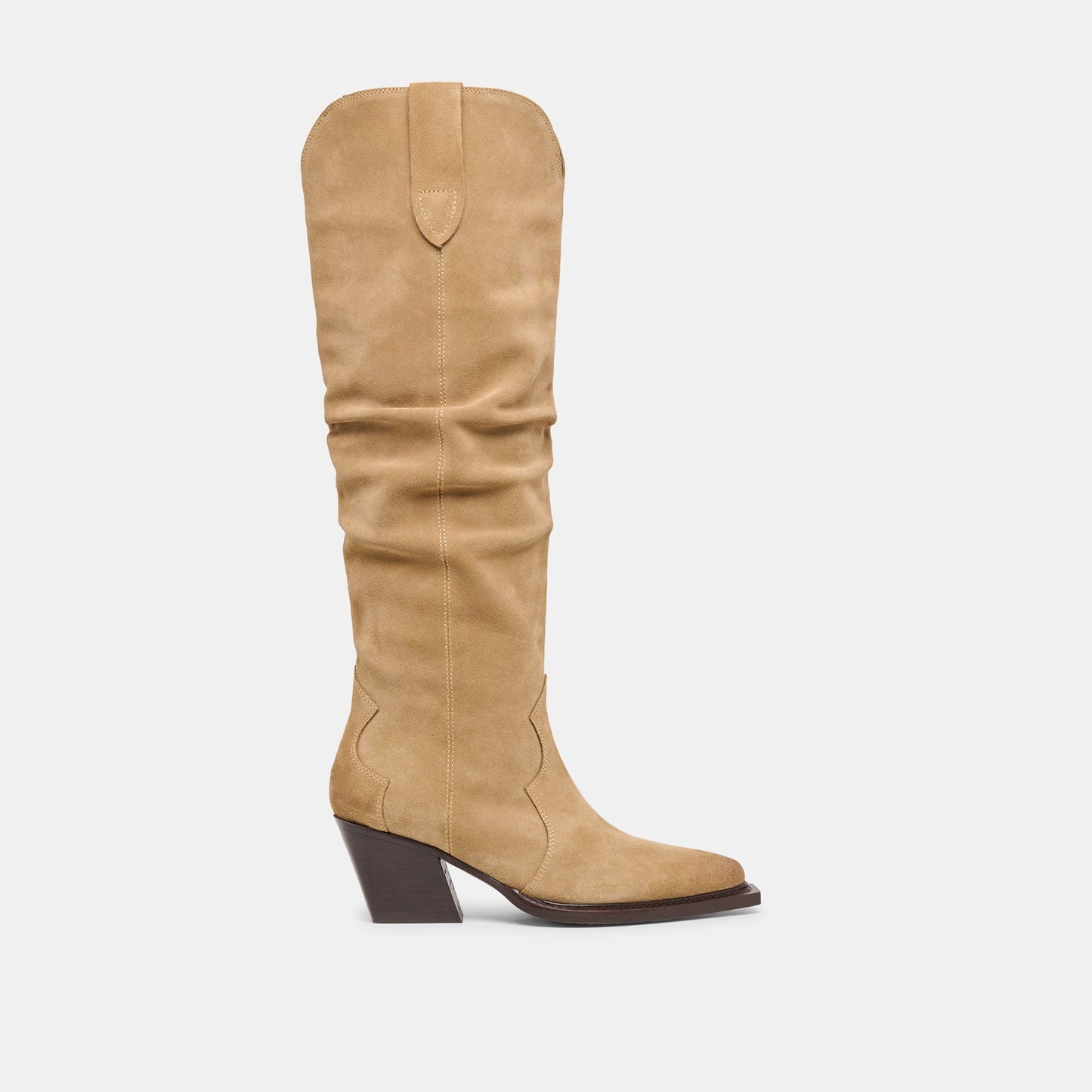 Buckly Camel Suede Boots