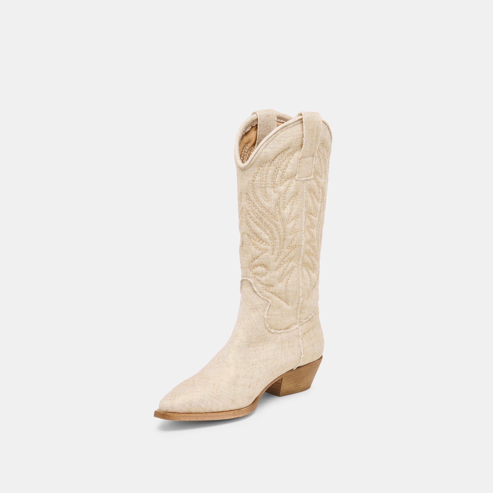 Tanner Bone Fabric Boots