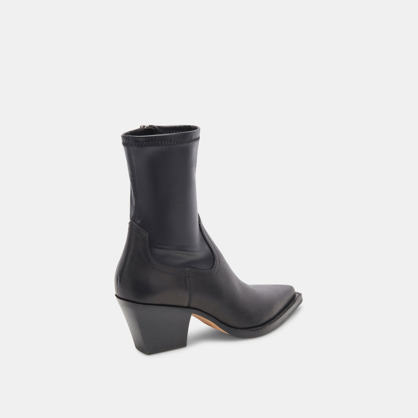 Rutger Boots Black Leather | Women's Black Leather Mid-Ankle Boots
 – Dolce Vita
