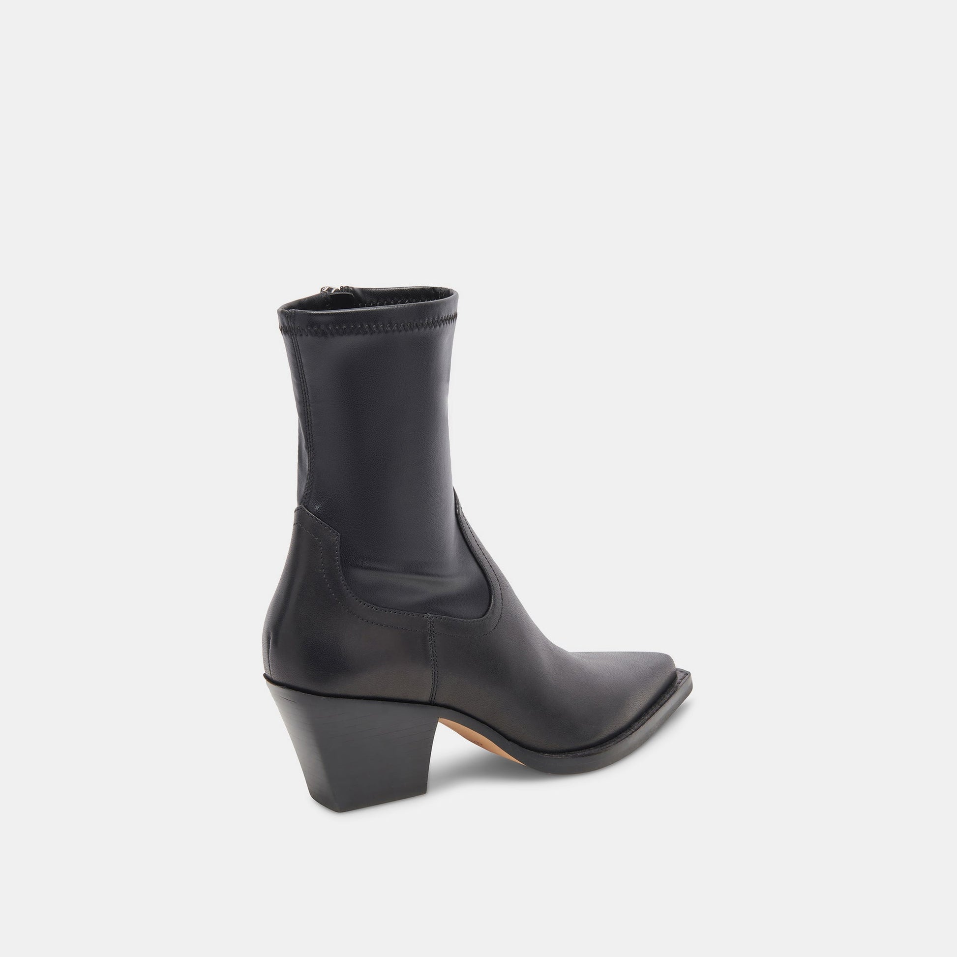 Rutger Boots Black Leather | Women's Black Leather Mid-Ankle Boots
 – Dolce Vita