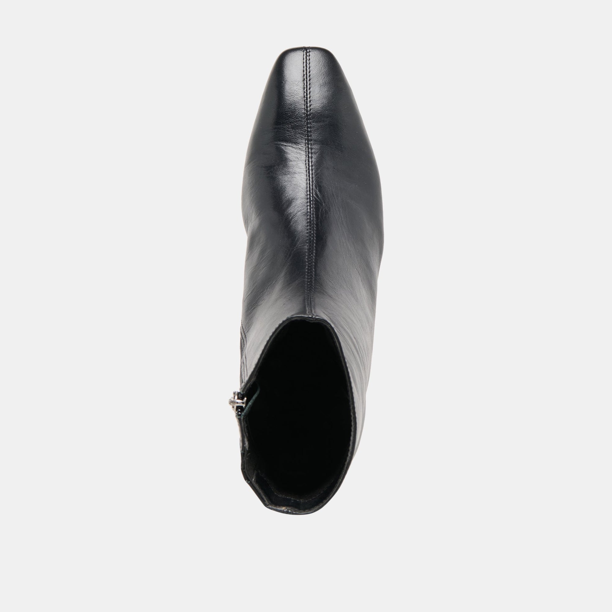 Tarine Black Leather Booties