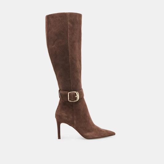 KINZY BOOTS DK BROWN SUEDE
 – Dolce Vita