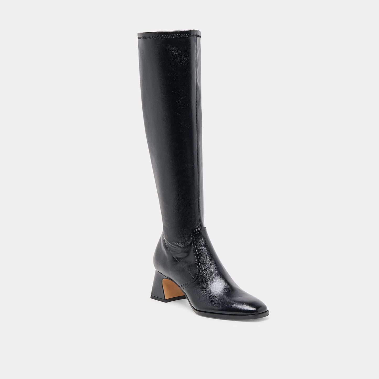 Alivia Black Leather Boots