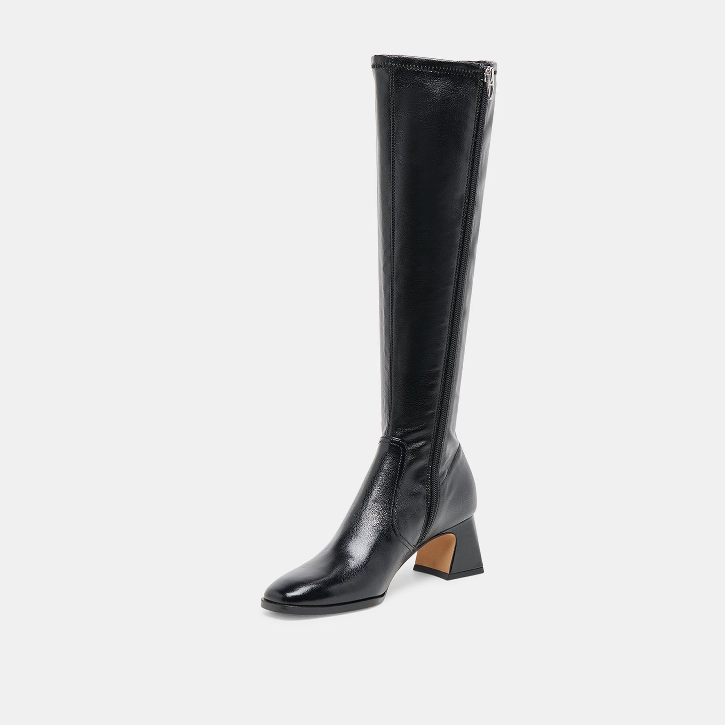 Alivia Black Leather Boots