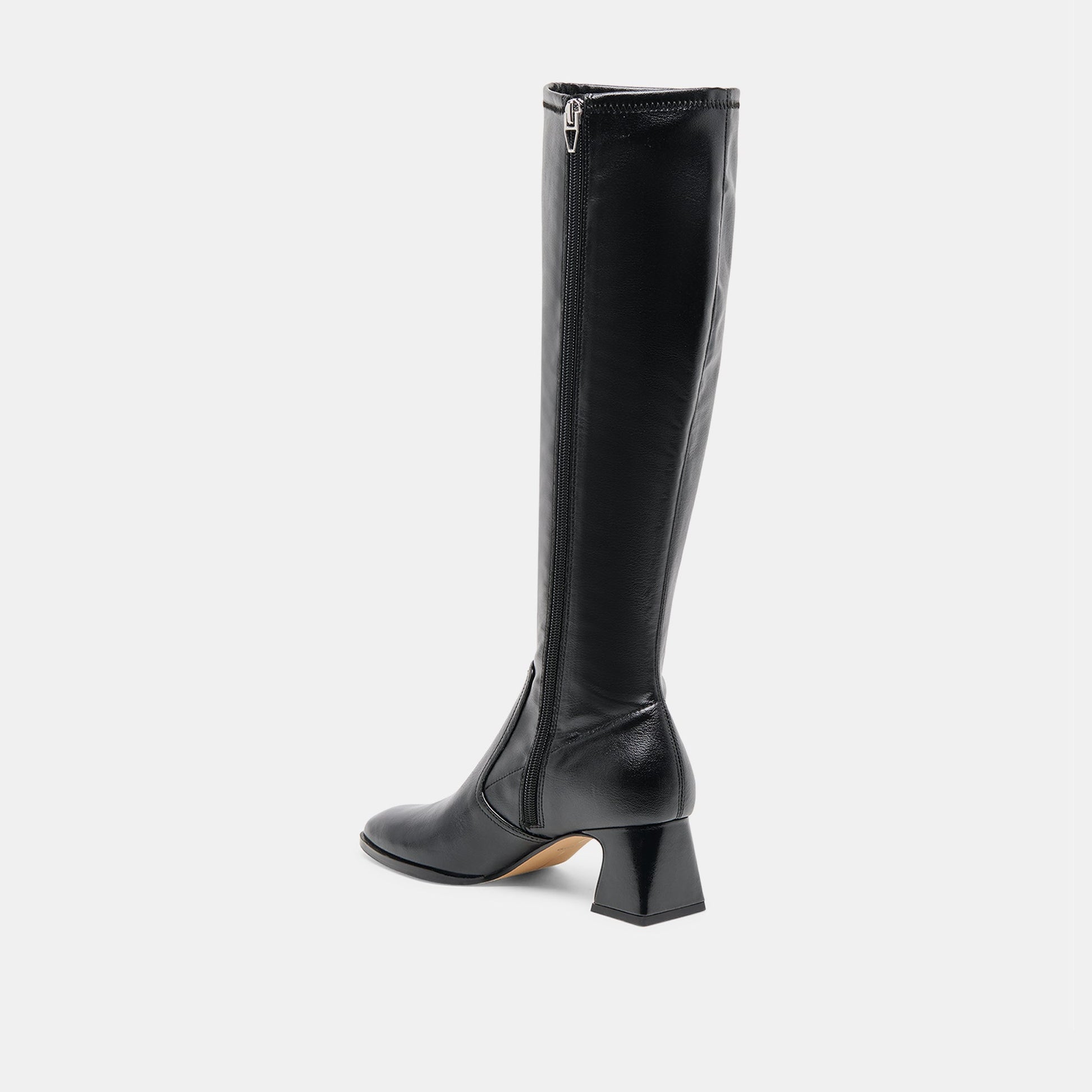 Alivia Black Leather Boots