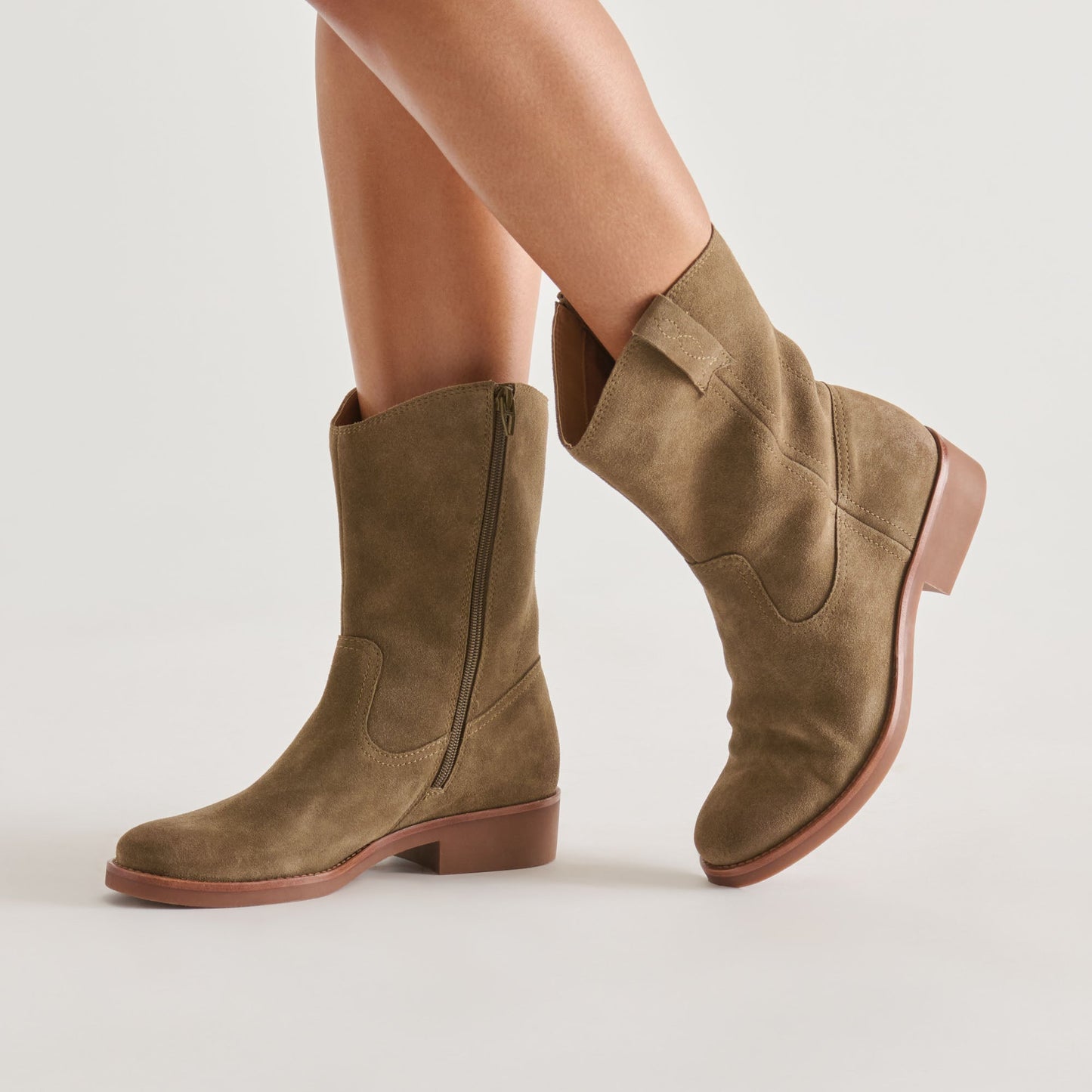 Haline H2O Olive Suede Waterproof Boots