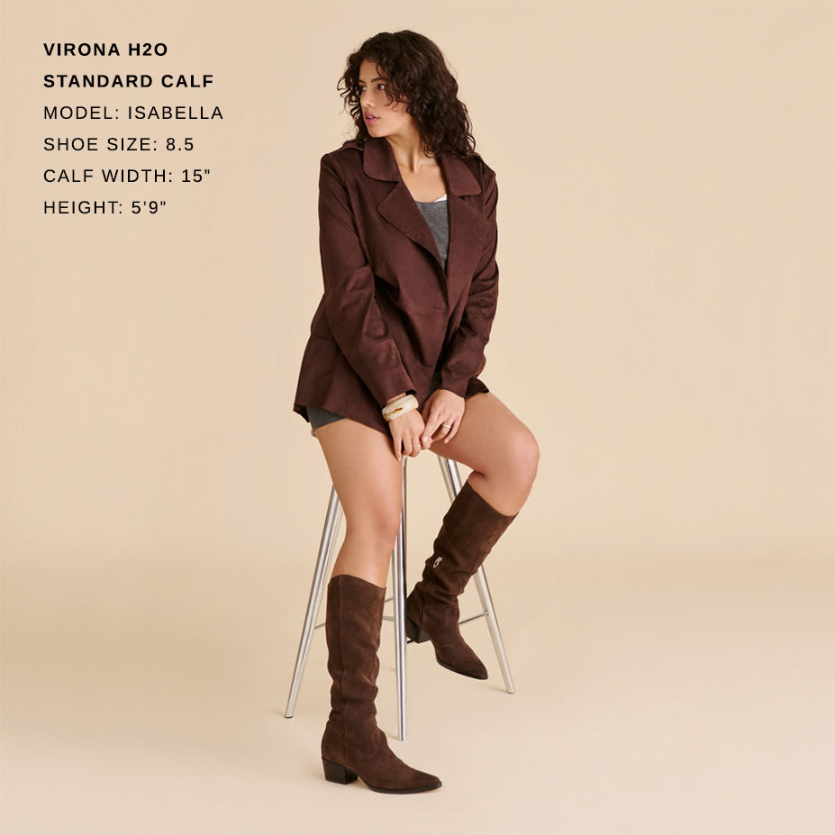 Virona H2O Waterproof Dk Brown Suede Boots