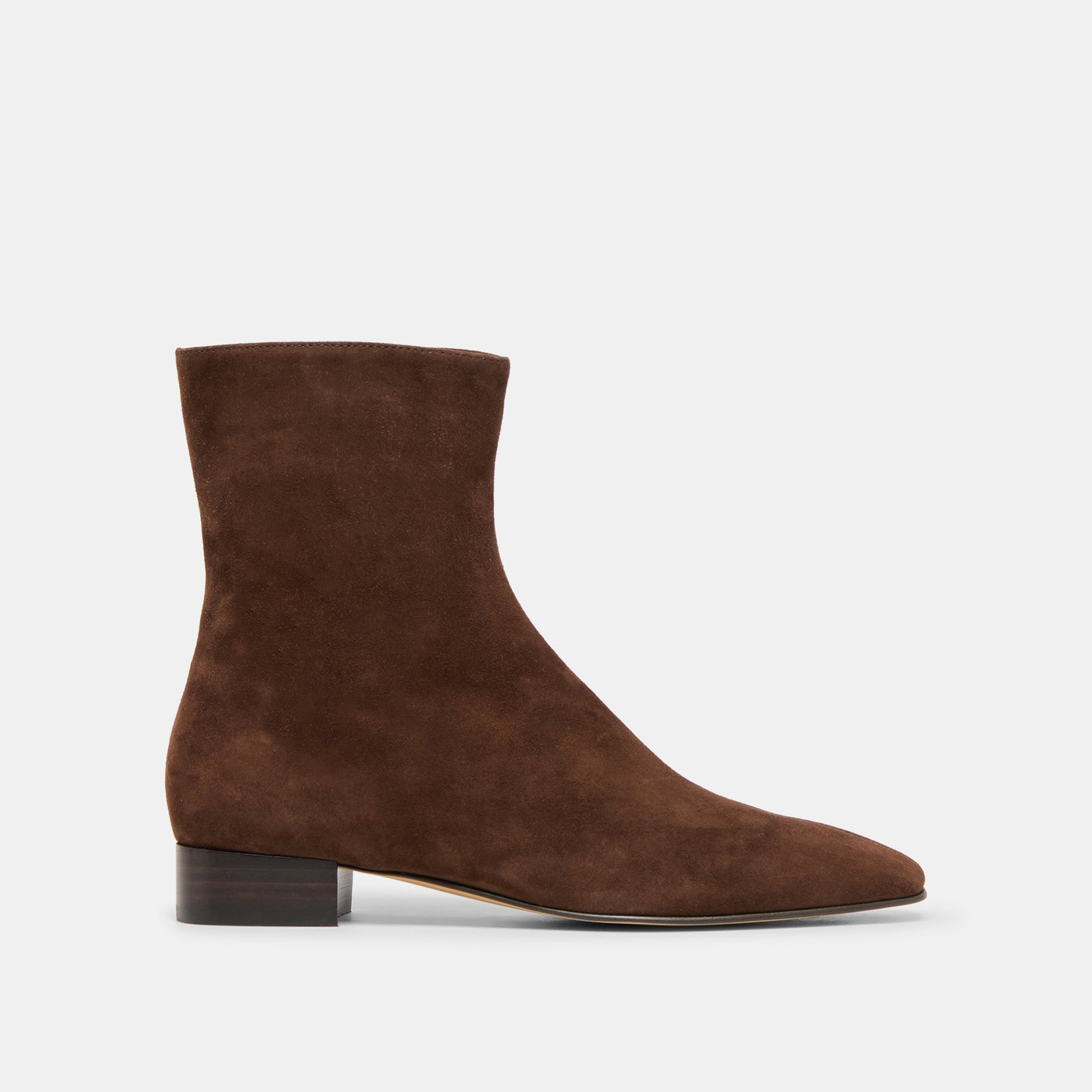 Tarine Dk Brown Nubuck Booties