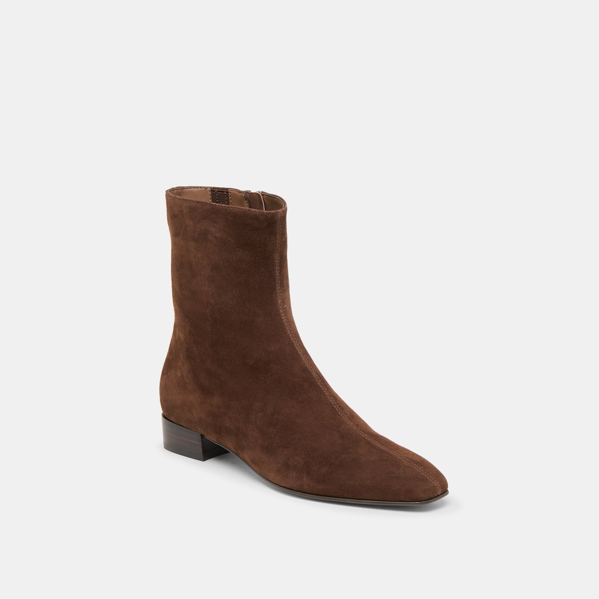 Tarine Dk Brown Nubuck Booties