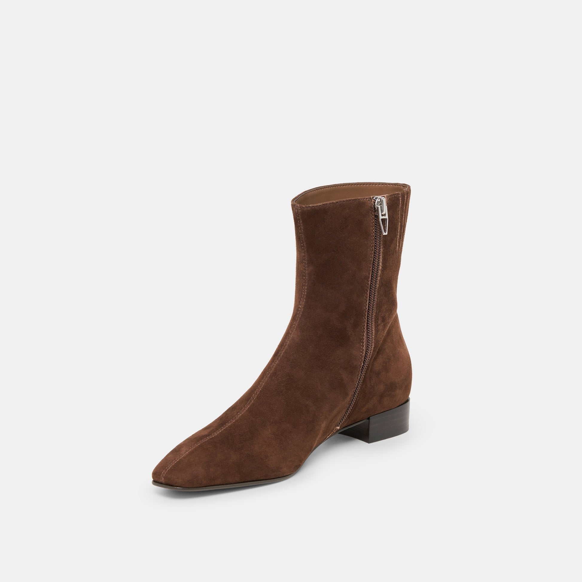 Tarine Dk Brown Nubuck Booties