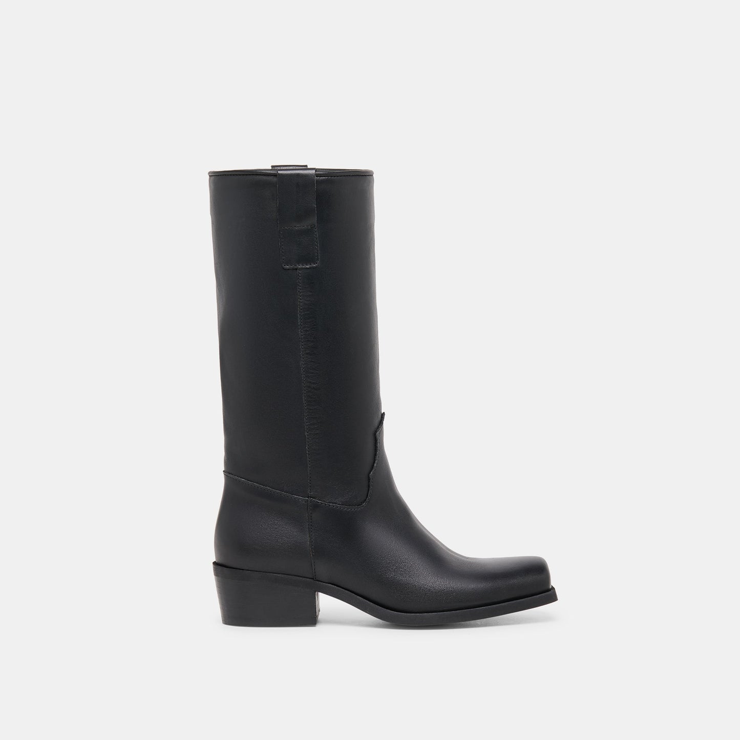 Romie Black Leather Boots