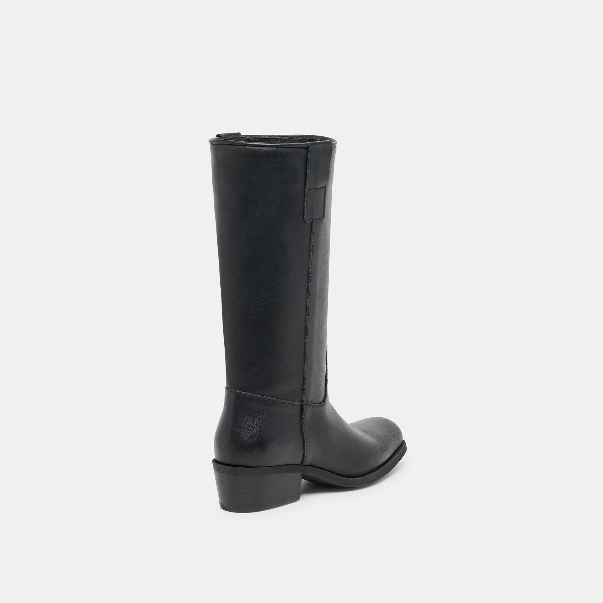 Romie Black Leather Boots