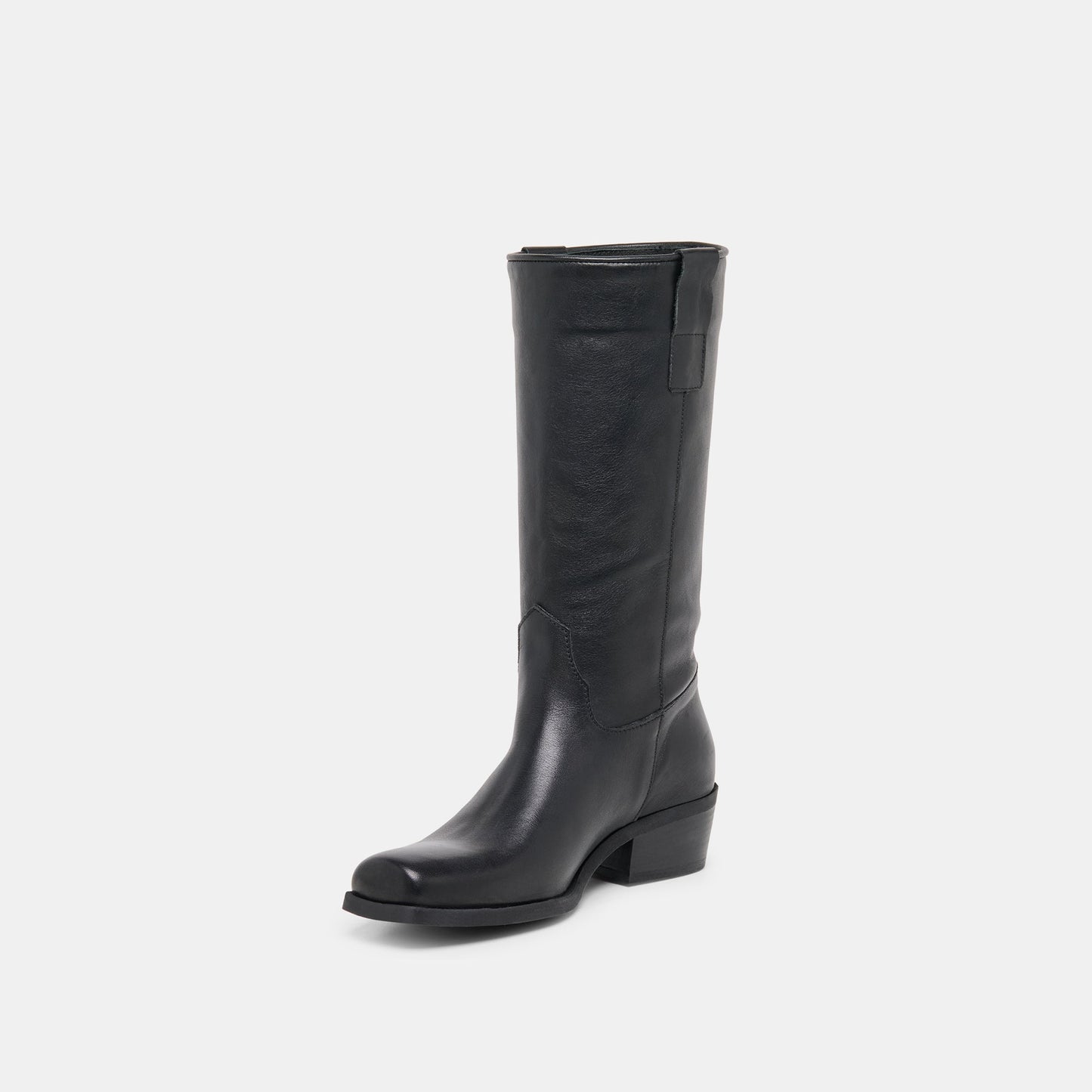 Romie Black Leather Boots