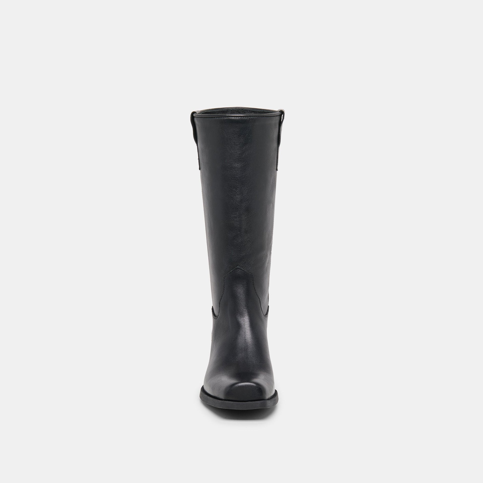 Romie Black Leather Boots