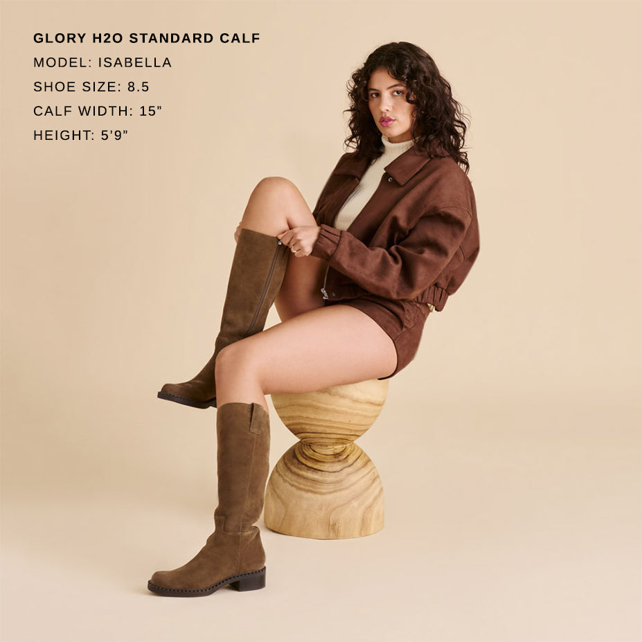 Glory H2O Waterproof Olive Suede Boots