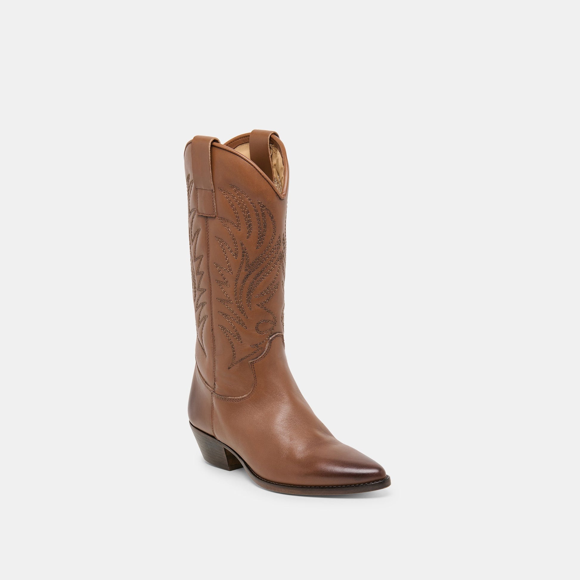 Tanner Chestnut Leather Boots