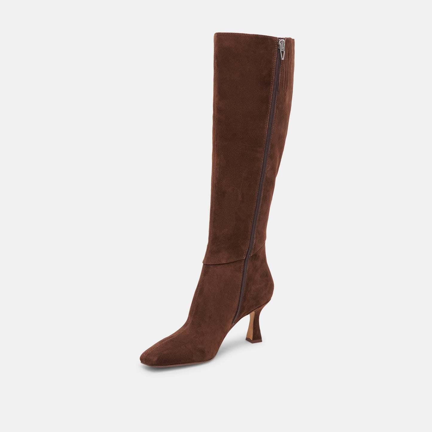 GYRA WIDE CALF BOOTS DK BROWN SUEDE
 – Dolce Vita
