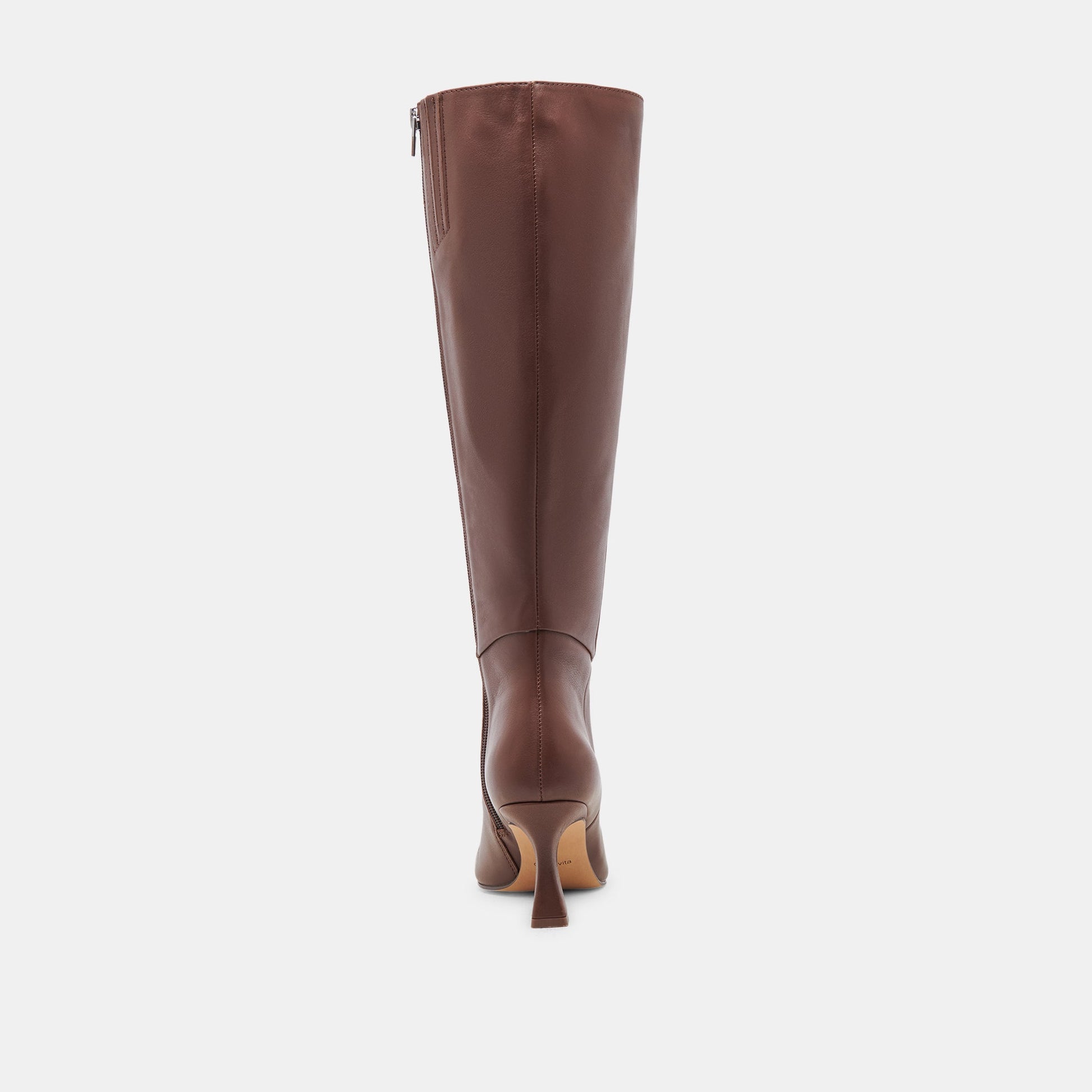 Gyra Extra Wide Calf Chocolate Boots | Leather Wide Calf Boots
 – Dolce Vita