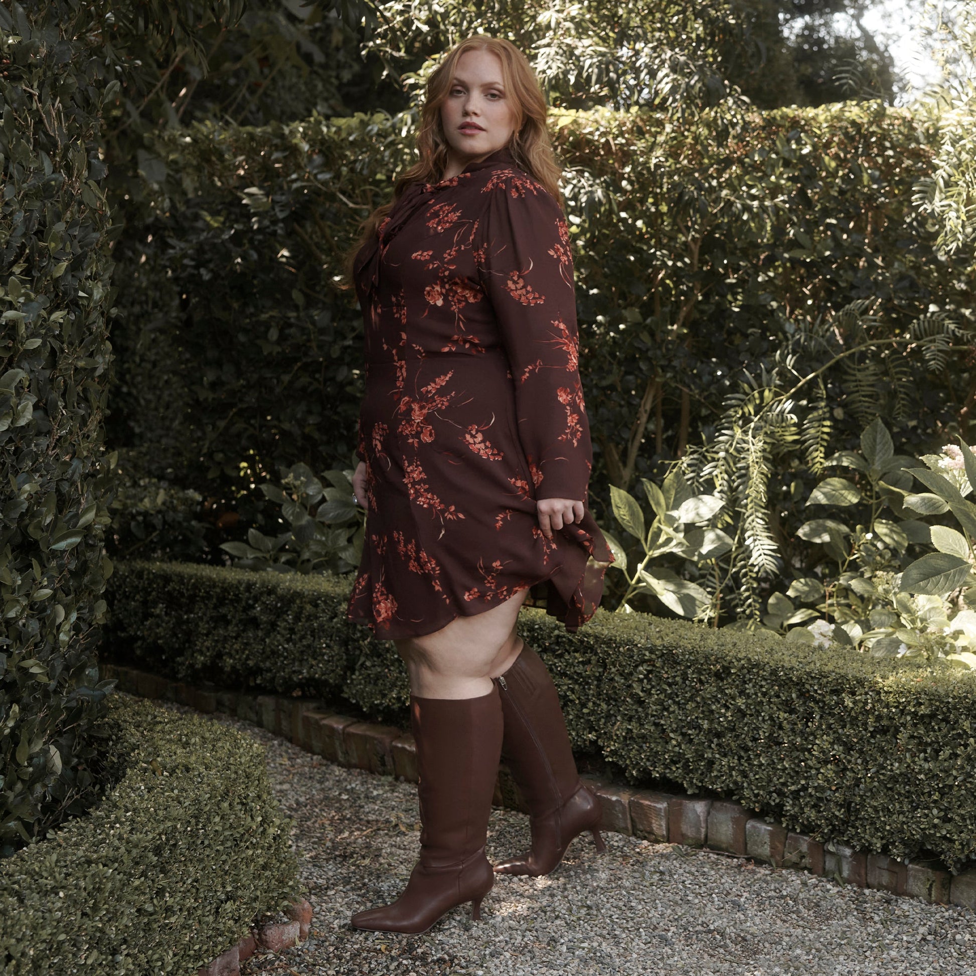 Gyra Extra Wide Calf Chocolate Boots | Leather Wide Calf Boots
 – Dolce Vita