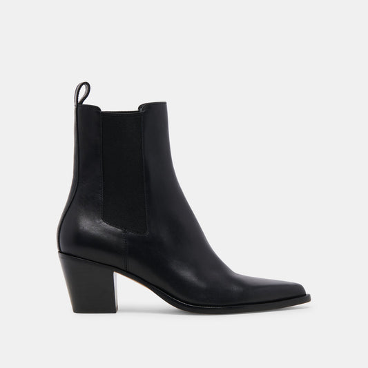 SHADIE H2O WIDE BOOTIES BLACK LEATHER
 – Dolce Vita