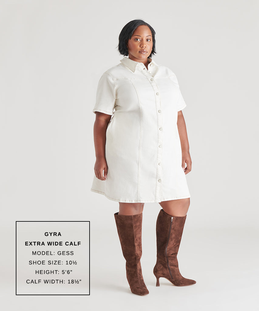 Gyra Extra Wide Calf Brown Suede Boots | Suede Wide Calf Boots
 – Dolce Vita