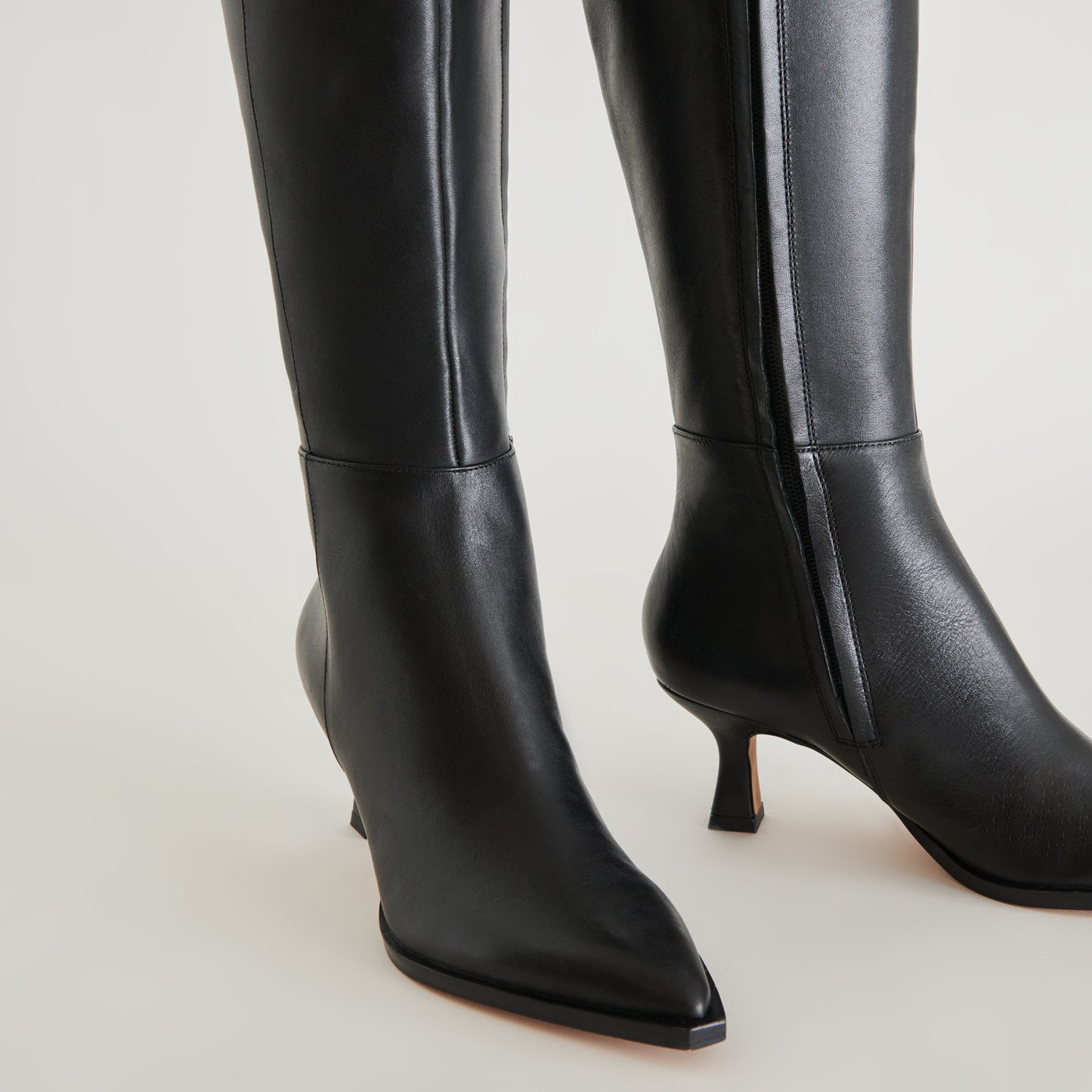 Auggie Black Leather Boots