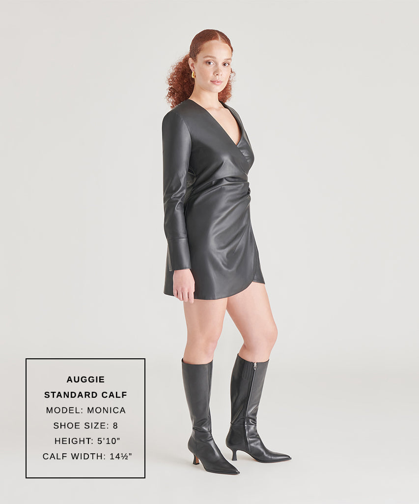 Auggie Black Leather Boots