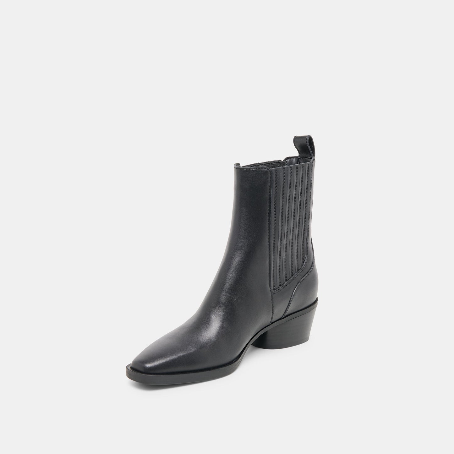 Faint H2O Waterproof Black Leather Booties