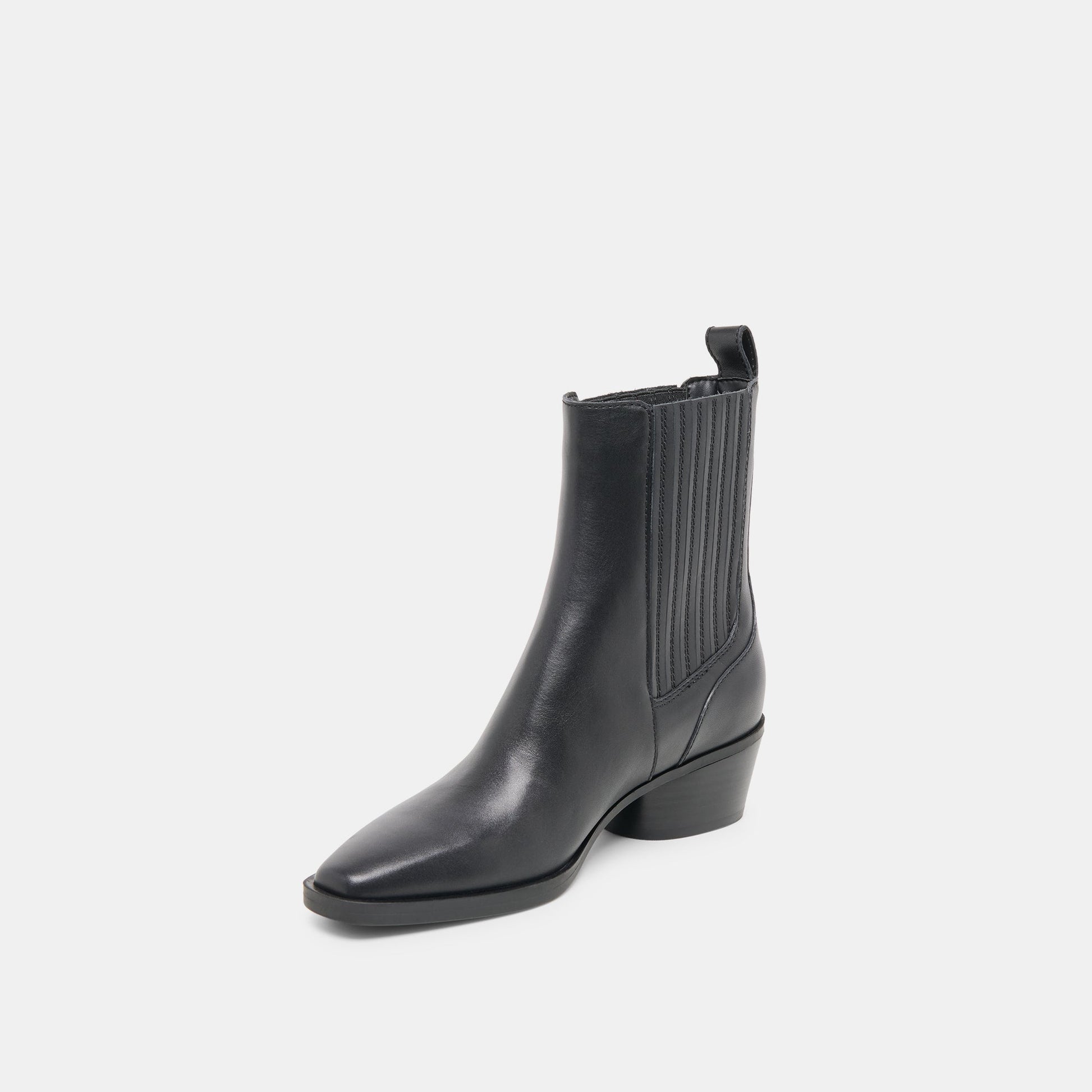 Faint H2O Waterproof Black Leather Booties