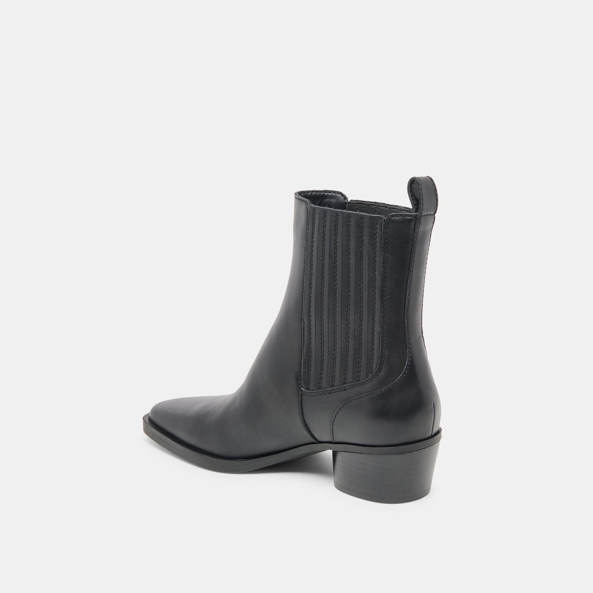 Faint H2O Waterproof Black Leather Booties