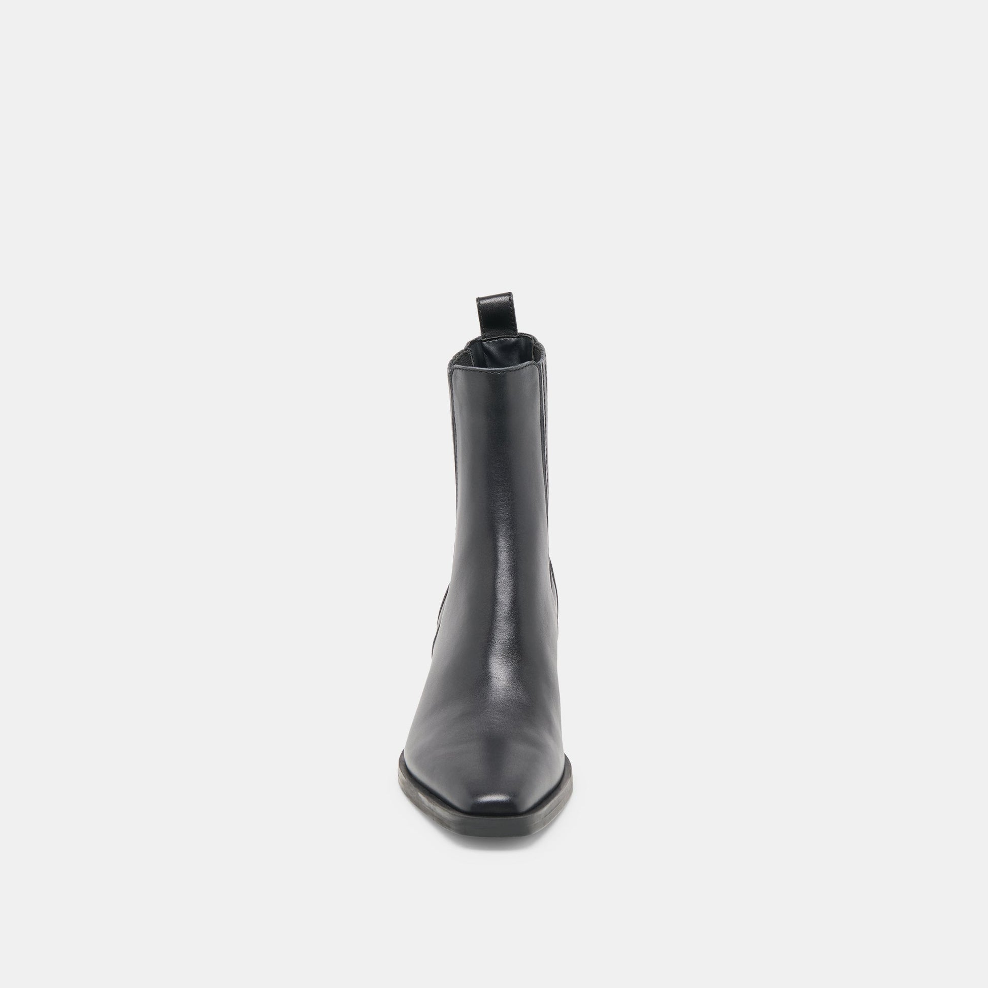 Faint H2O Waterproof Black Leather Booties