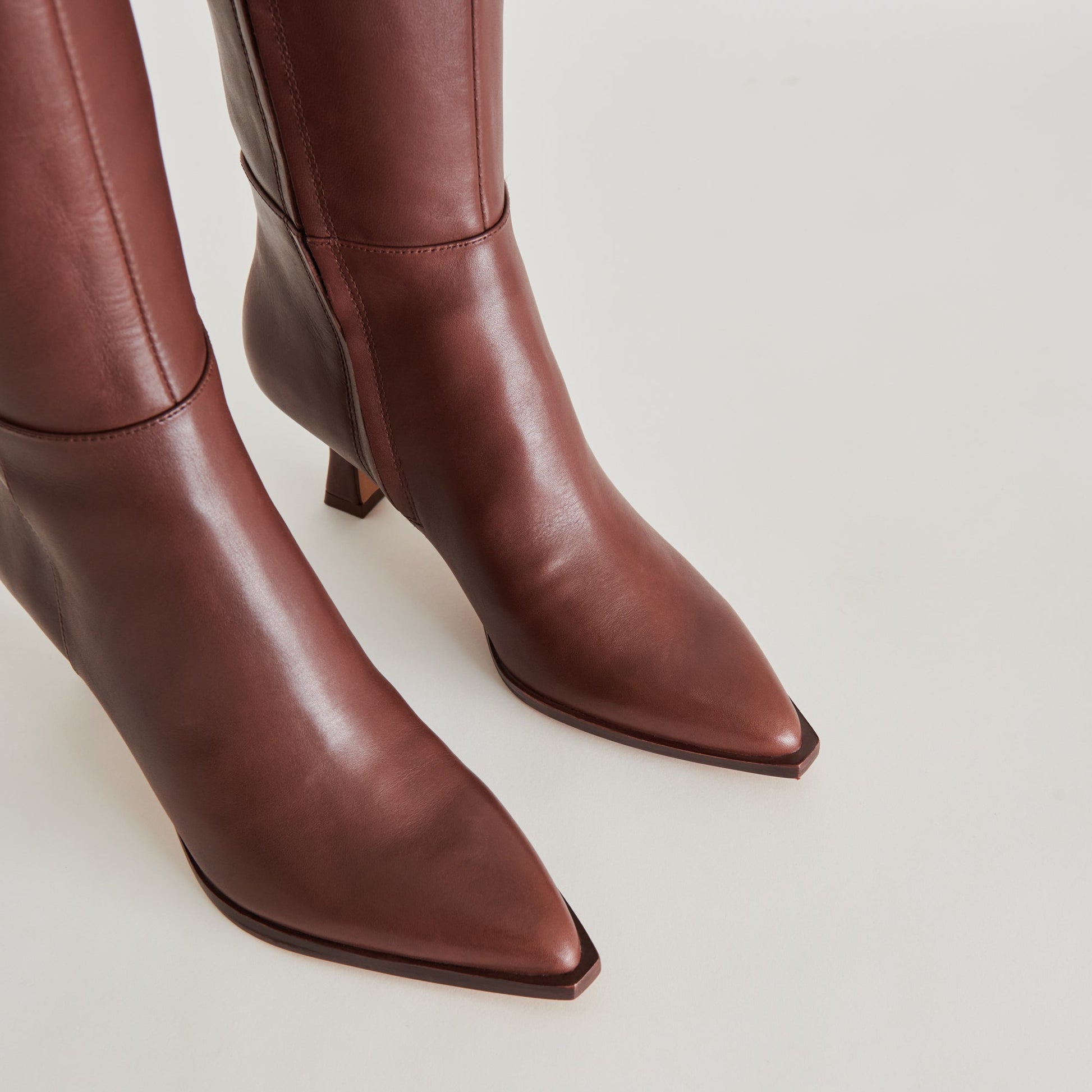 Auggie Boots | Chocolate Leather Boots by Dolce Vita