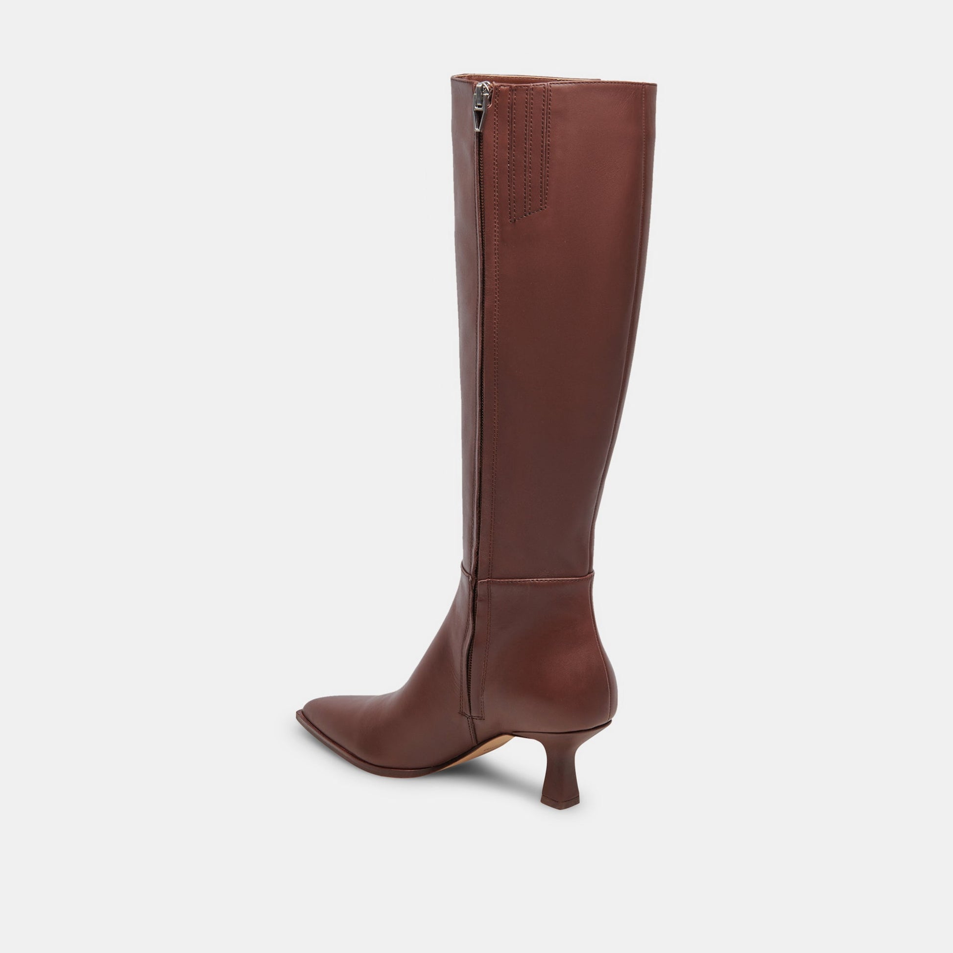 Auggie Boots | Chocolate Leather Boots by Dolce Vita