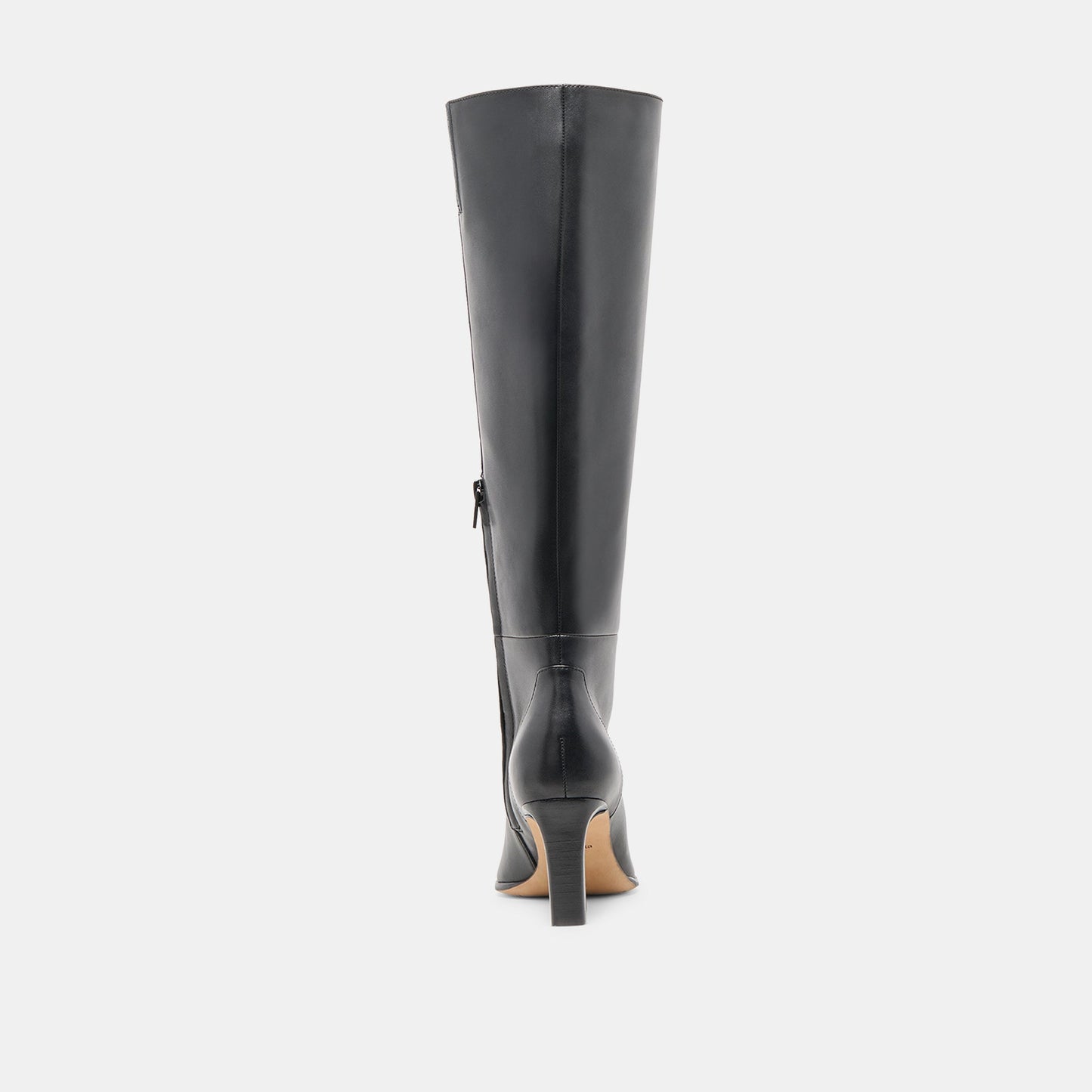 Emmi Black Leather Narrow Calf Boots