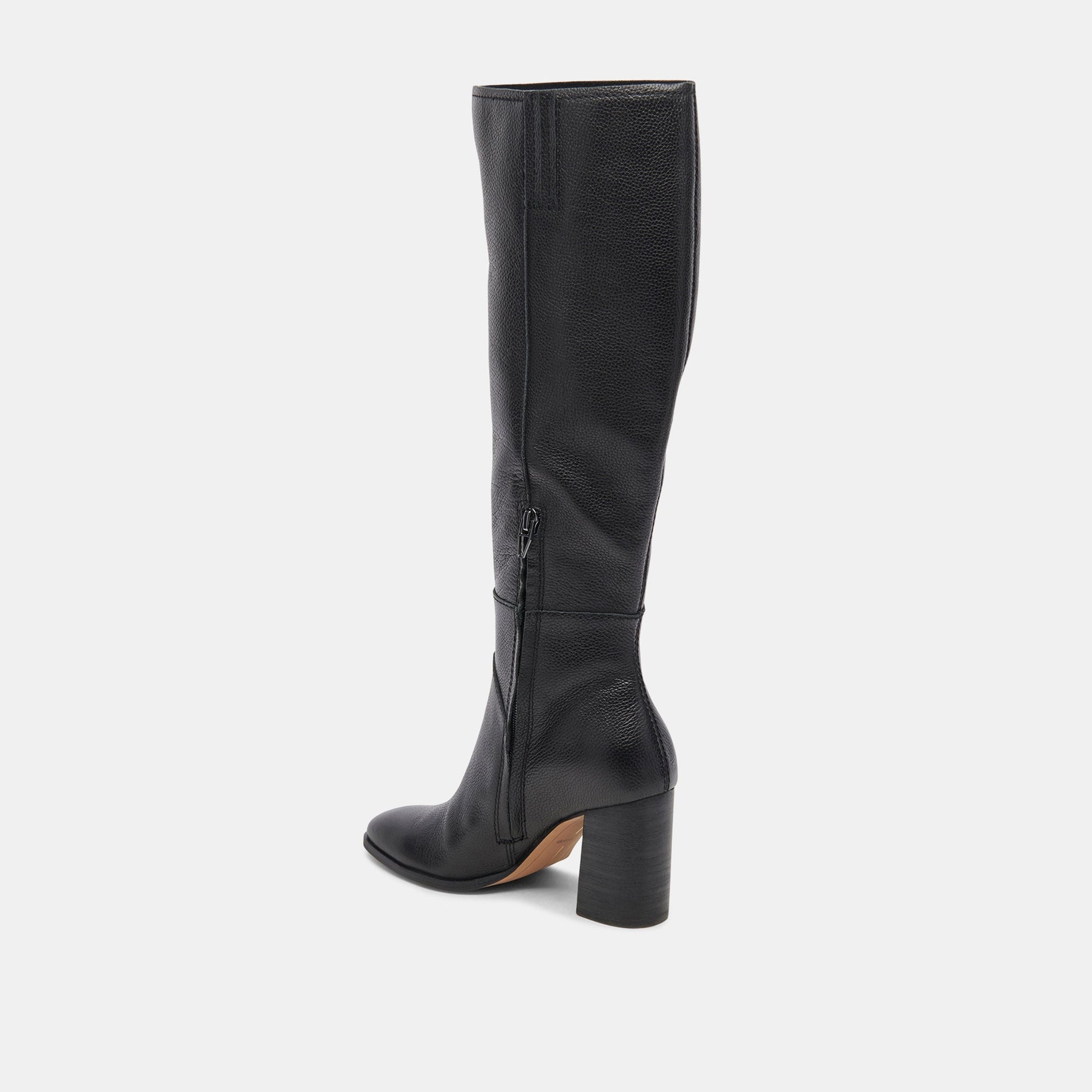 Fynn Boots Onyx Leather | Knee-High Onyx Leather Boots
 – Dolce Vita
