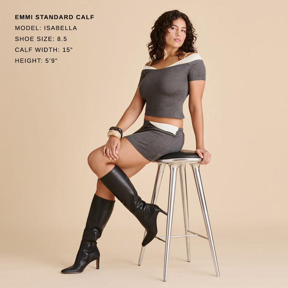 Emmi Black Leather Boots