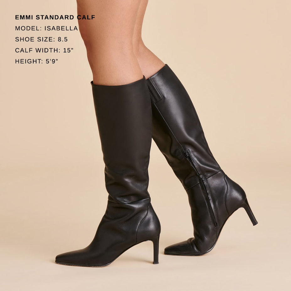 Emmi Black Leather Boots