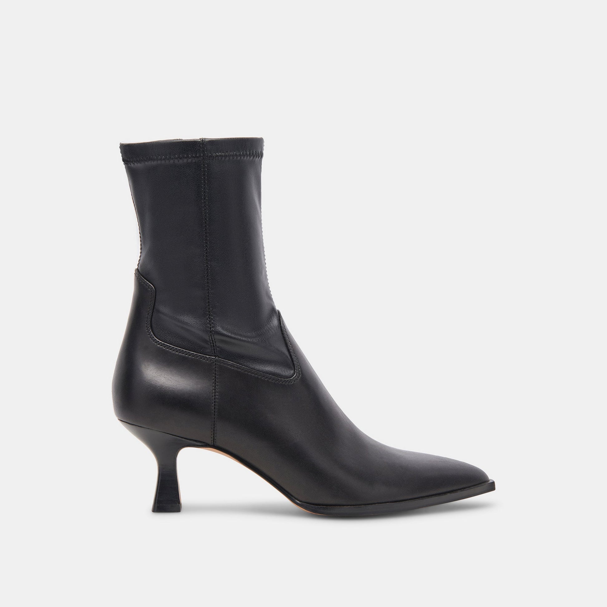 Arya Black Leather Boots