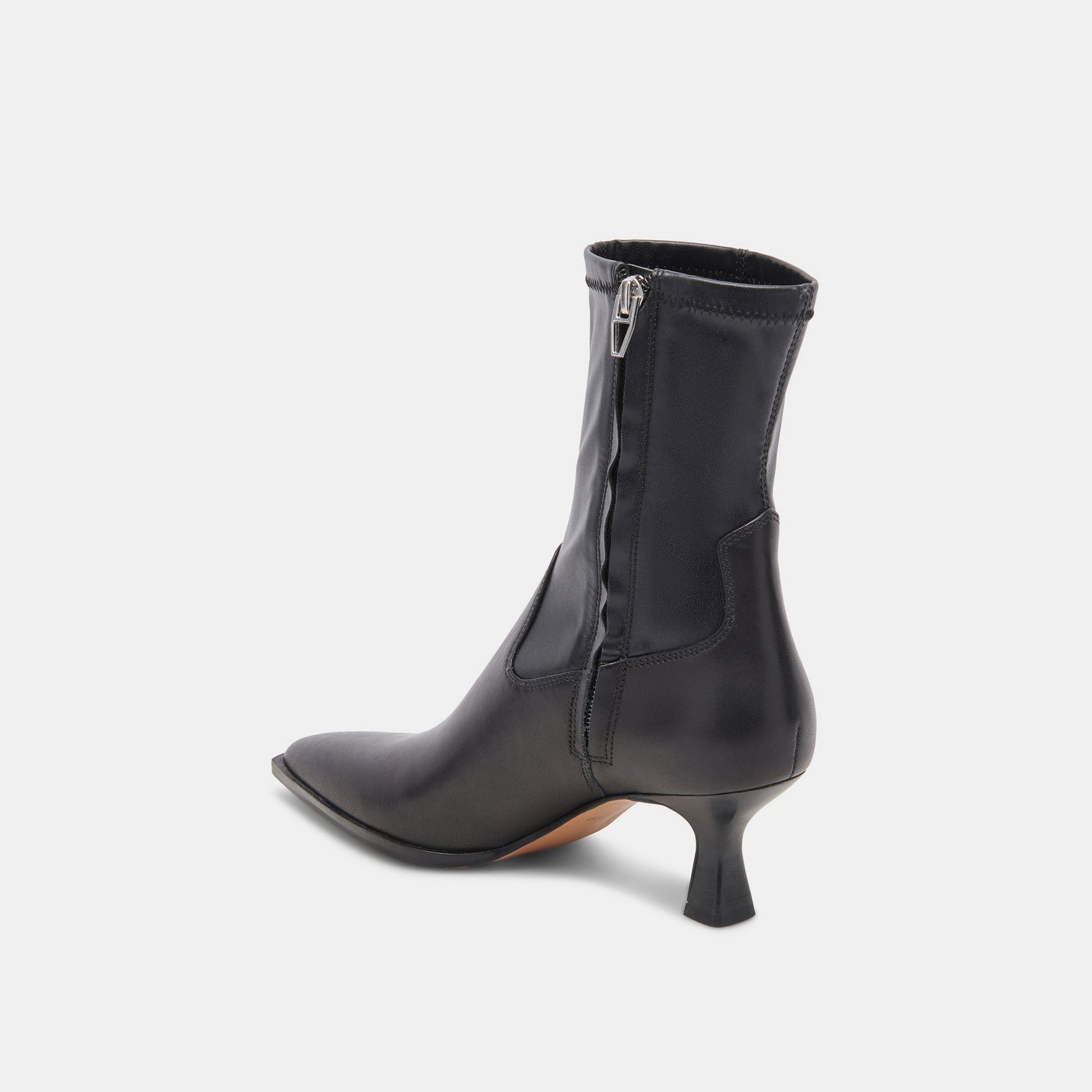 Arya Black Leather Boots