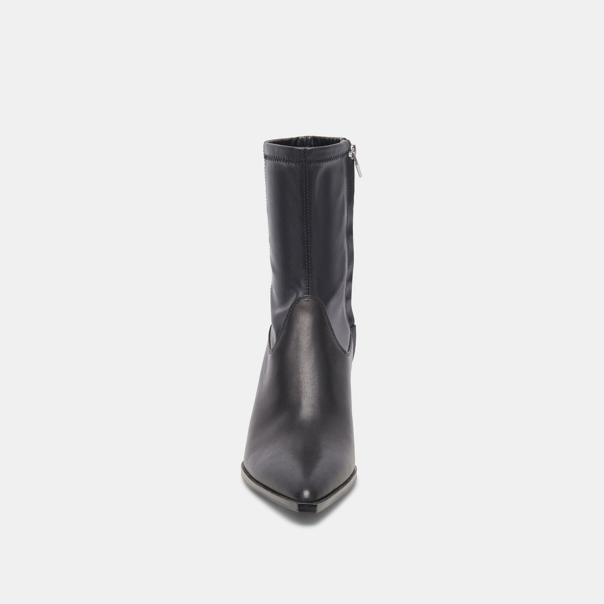 Arya Black Leather Boots