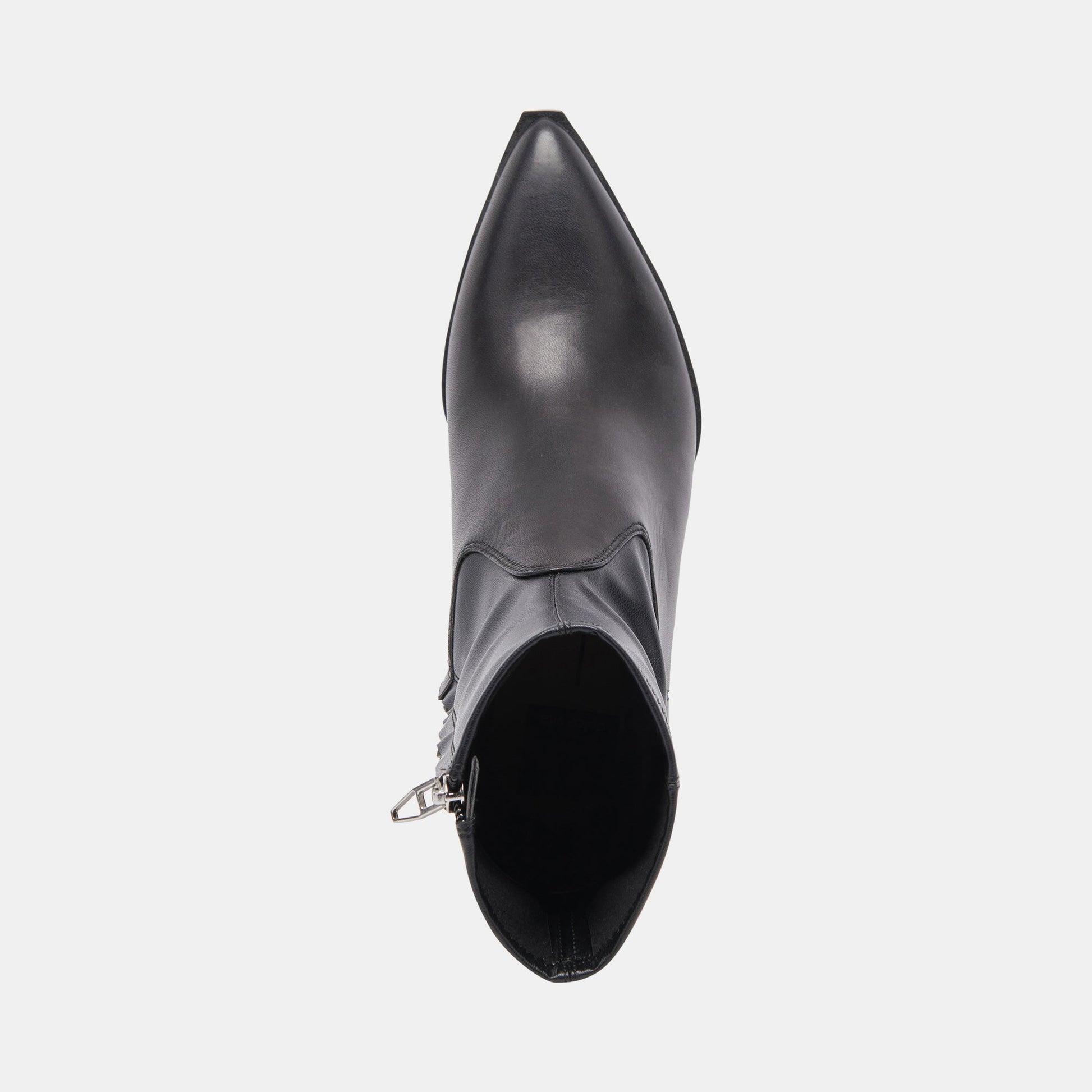 Arya Black Leather Boots