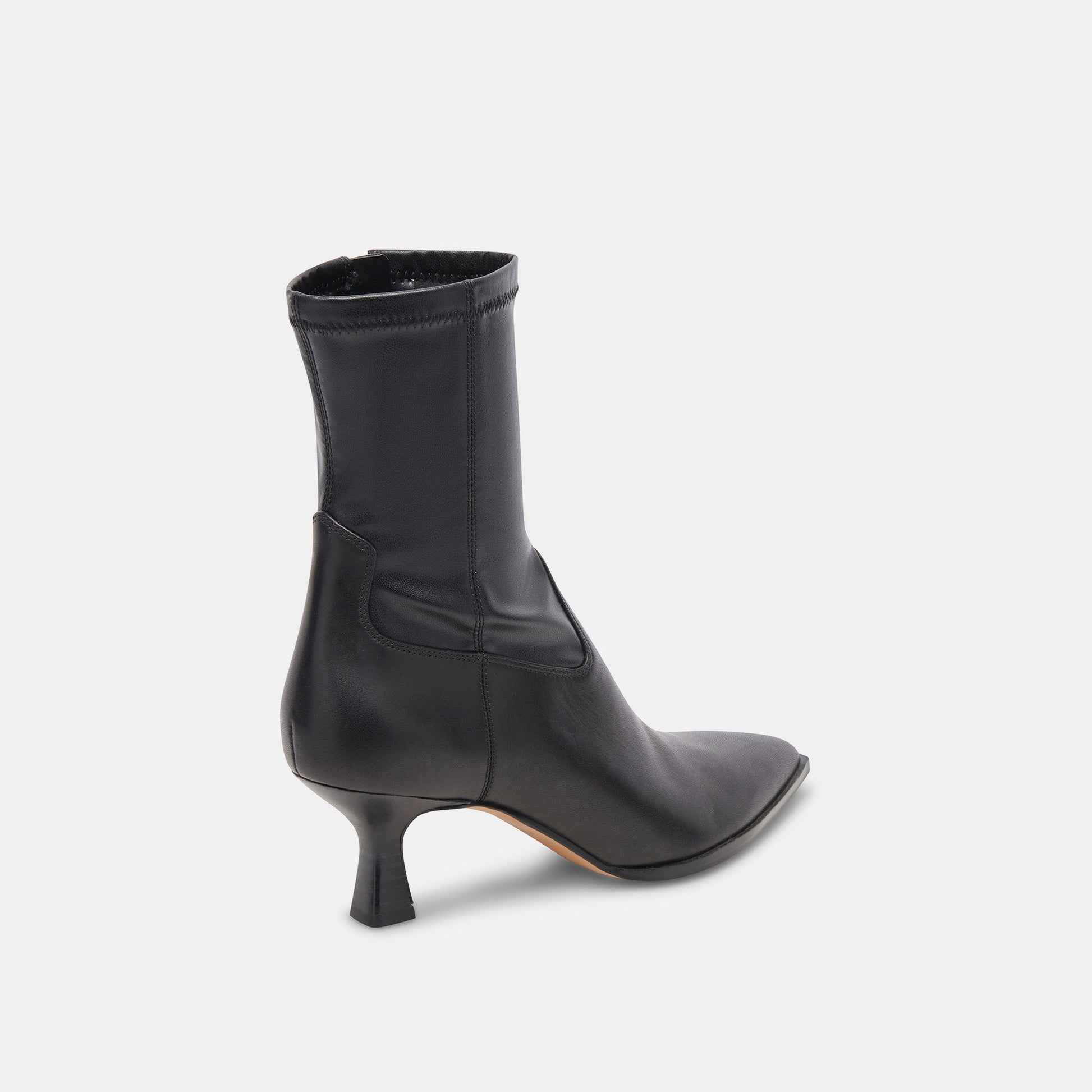Arya Black Leather Boots